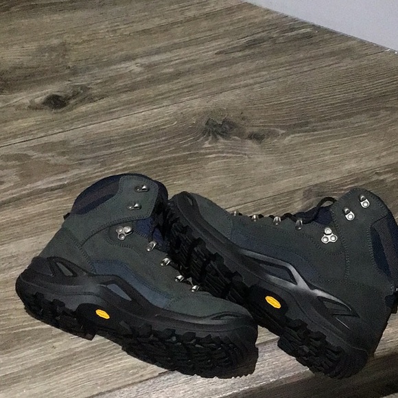 Lowa Renegade GTX Mid Hiking Boots NWOT Sole Gore Tex Size 10” Dark Green /Blue - Picture 13 of 14